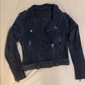 Dark dusty blue jacket from BLANKNYC